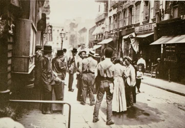Rua Pell em Chinatown, Nova York, 1898